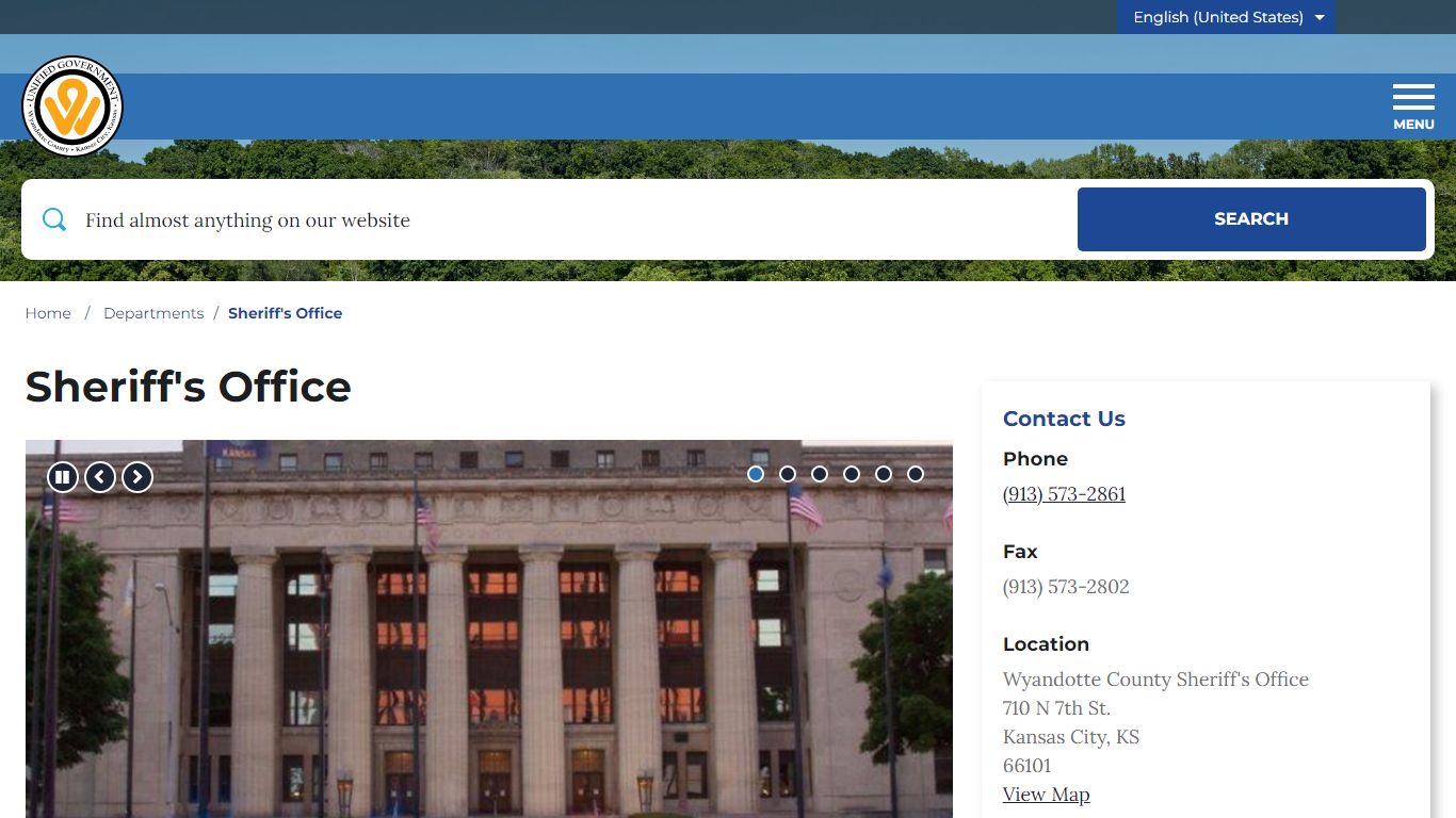 Sheriff's Office - Unified Government of Wyandotte County and Kansas City